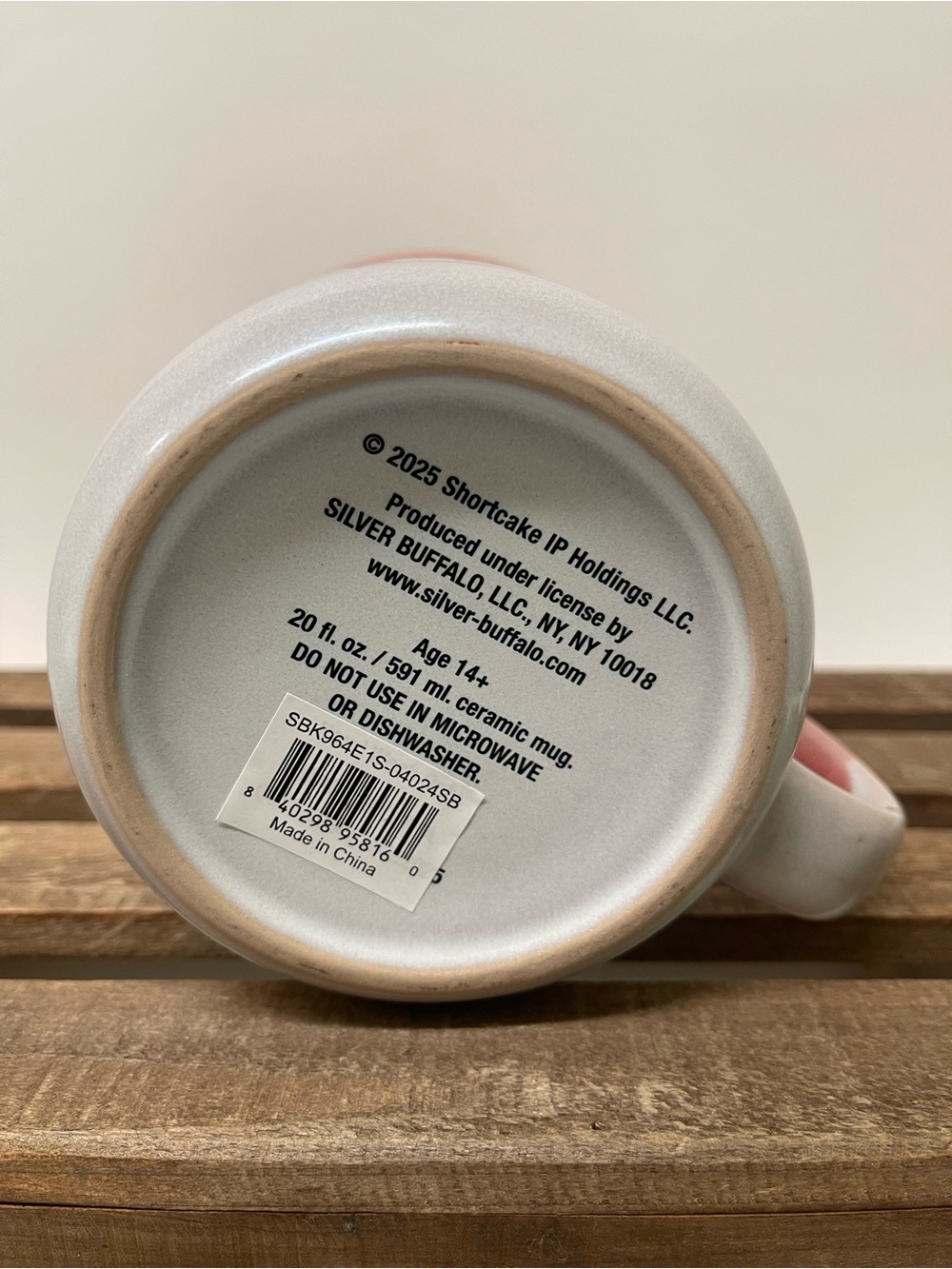 Strawberry Shortcake Pink & White Character Mug - Picture 6 of 6